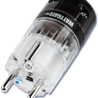 Conector Schuko Cablu Alimentare Wattgate 390 Evo Audio Grade, Contacte Cupru Placat Rodiu