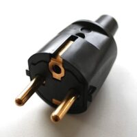 Conector Schuko Cablu Alimentare HiFi-Tunning Gold, Contacte Aliaj Cupru Placat Aur