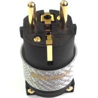 Conector Schuko Cablu Alimentare Neotech NC-P312G, Contacte Cupru UPOCC 7N Placat Aur