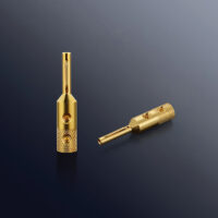 Set 4 Banane Viborg VB401G, Conector Cupru Placat Aur Si Argint
