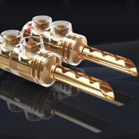 Banana Viablue TS2, Conector Aliaj Cupru Placat Aur