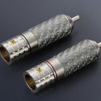 Conector RCA Viborg VR108R, Pin Cupru Placat Rodiu si Argint
