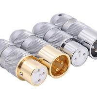 Conector XLR Viborg XF202AG, Pini Cupru Placat Aur Si Argint