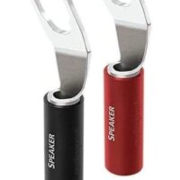 Mufe spada Audioquest SureGrip 100, silver plated, set 2buc (rosu+negru)