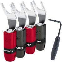 Set mufe spada Audioquest SureGrip 300, Silver plated, set 4 buc