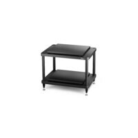 Rack Hi-Fi Solidsteel S5-2 Negru, 2 Polite, Seria Advanced