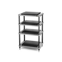 Rack Hi-Fi Solidsteel S5-4 Negru Argintiu, Editie Aniversara 30 Ani