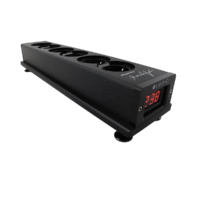 Multipriza Si Stabilizator De Curent Ludic Asgard, 6 Prize, Finisaj Negru